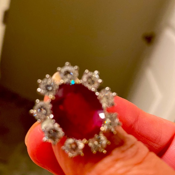 Ruby & Diamond ring🌺🌹❤️ - Picture 10 of 12